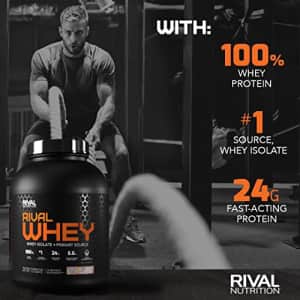 Rivalus Rivalwhey Choc. 2lb - 100% Whey Protein, Whey Protein Isolate Primary Source, Clean for $39
