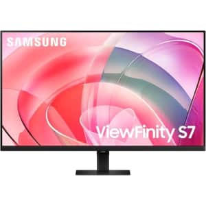 SAMSUNG 27-Inch ViewFinity S7 (S70D) Series 4K UHD High Resolution Monitor with HDR10, Multiple for $300 SAMSUNG 27-Inch ViewFinity S7 (S70D) Series 4K UHD High Resolution Monitor with HDR10, Multiple for $300