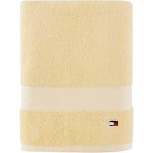 Tommy Hilfiger 100% Cotton Modern American Bath Towel, 30 x 54 inch, Sunshine for $18 Tommy Hilfiger 100% Cotton Modern American Bath Towel, 30 x 54 inch, Sunshine for $18