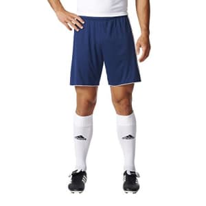 adidas Men's Soccer Tastigo 17 Shorts, Dark Blue/White, Medium for $18