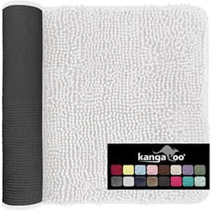 KANGAROO Luxury Chenille Bath Rug, 60x24, Extra Soft and Absorbent Shaggy Bathroom Rugs, Strong for $37