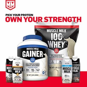 Muscle Milk Genuine Protein Powder, Banana Crme, 32g Protein, 2.47 Pound, 16 Servings for $43
