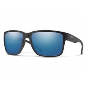 Smith Emerge Sunglasses Matte Black/ChromaPop Polarized Blue Mirror for $154
