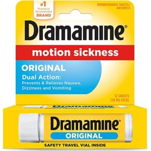 Dramamine 12-Count Original Formula Motion Sickness Relief for $3
