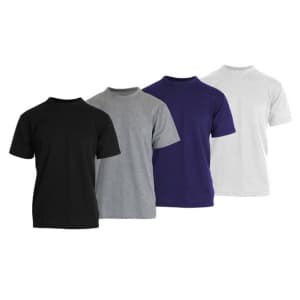 Men's Crew Neck T-Shirt 5-Pack for $15