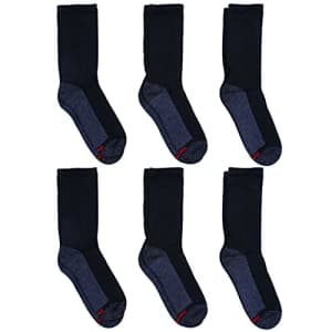 Hanes Men's Max Cushion Crew Socks 6-Pair Pack, Available in Big & Tall for $22