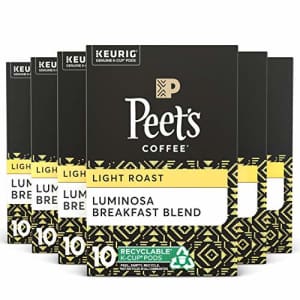 Peet's Peets Coffee Colombia Luminosa K-Cup Coffee Pods for Keurig Brewers, Light Roast, 60 Pods for $44
