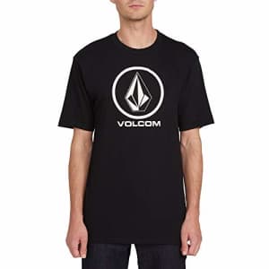 Volcom mens Volcom Men's Crisp Stone Short Sleeve Tee T Shirt, Black, XX-Large US for $14