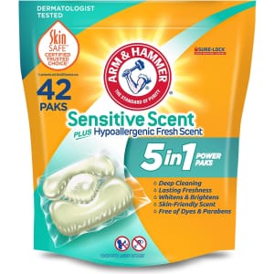 Arm & Hammer Sensitive Scent 5-in-1 Power Paks 42-Pack for $7.35 via Sub & Save