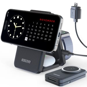 Kixuny 3-in-1 Wireless Charging Station for $14