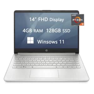 2022 Newest Upgraded HP Laptops for College Student & Business, 14 inch FHD Computer, AMD Ryzen for $250