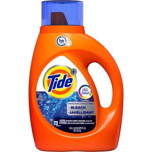 Tide Plus Bleach 46-oz. Liquid Laundry Detergent for $13