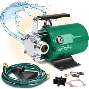 SumpMarine Water Transfer Pump for $46