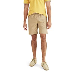 Dockers Men's Ultimate Straight Fit 7.5" Pull on Shorts with Supreme Flex, (New) Harvest Gold for $13