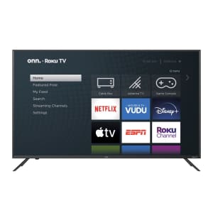 Onn 50" 4K HDR LED UHD Roku Smart TV for $198