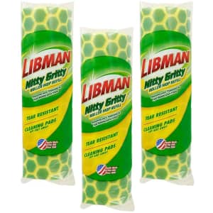Libman Nitty Gritty Roller Mop Refill 3-Pack for $18