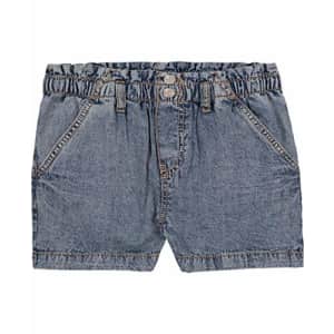 HUDSON Jeans Girls' Pull on Paperbag Waist Shorts, S21 Acid Wash, M8/10 for $21