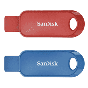 SanDisk Cruzer Snap 32GB USB Flash Drive 2-Pack for $10