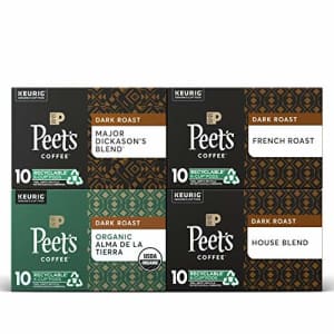 Peet's Peets Coffee Dark Roast Variety Pack K-Cup Coffee Pods for Keurig Brewers, Variety Pack, 40 Pods for $25