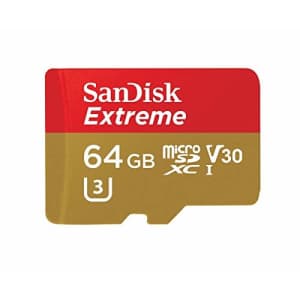 SanDisk Extreme SDSQXVF-064G-GN6MA 64GB Class 10 microSDXC w/ adapter for $10