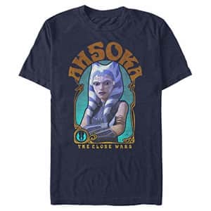STAR WARS Men's T-Shirt, Navy, Medium for $11