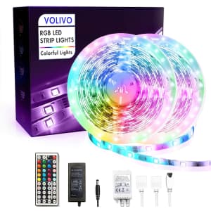 Volivo 32.8-Ft. Waterproof LED Strip Lights for $13 Volivo 32.8-Ft. Waterproof LED Strip Lights for $13