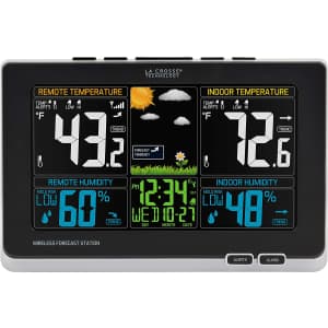 La Crosse Technology Wireless Color Weather Station w/ Mold Indicator for $61