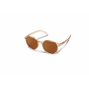 Suncloud Low Key Polarized Sunglasses, Crystal Peach/Polarized Brown, One Size for $33