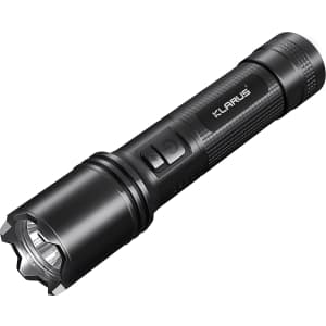 Klarus Rechargeable LED Tactical Flashlight for $15 Klarus Rechargeable LED Tactical Flashlight for $15