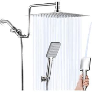 10" Rainfall Shower Head with Handheld Combo for $33