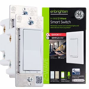 GE Enbrighten Z-Wave Plus Smart Light Switch 2-pack with QuickFit & SimpleWire, 3-Way Ready, Works for $64 GE Enbrighten Z-Wave Plus Smart Light Switch 2-pack with QuickFit & SimpleWire, 3-Way Ready, Works for $64