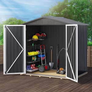 DWVO 6x4-Foot Metal Outdoor Storage Shed. After clipping the $35 off coupon on the product page, it's the best price we could find by $52.