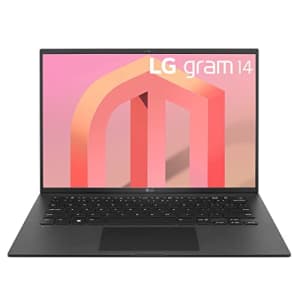 LG gram (2022) 14Z90Q Ultra Lightweight Laptop, 14" (1920 x 1200) IPS Display, Intel Evo 12th Gen for $1,241