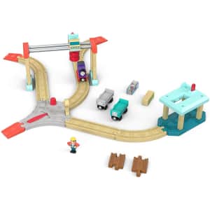 Thomas & Friends Wood Lift & Load Cargo Train Track Set for $98