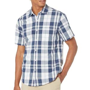 Amazon Essentials Men's Slim-Fit Poplin Shirt for $13