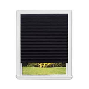 Redi Shade No Tools Original Blackout Pleated Paper Shade Black, 48 in x 72 in, 6 Pack for $62
