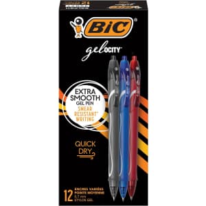 Bic Gelocity Quick Dry Gel Pens 12-Pack for $7.63 via Sub & Save