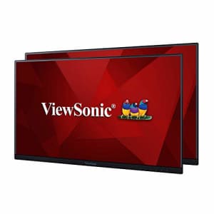 ViewSonic VA2456-MHD_H2 Frameless Dual Pack Head-Only 1080p IPS Monitors with HDMI DisplayPort and for $220