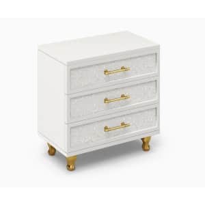 Helios Sunlit 28" French Court Style White Nightstand for $200 Helios Sunlit 28" French Court Style White Nightstand for $200