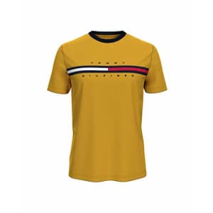 Tommy Hilfiger Men's Short Sleeve Logo T-Shirt, Golden Rod-PT, XL for $25 Tommy Hilfiger Men's Short Sleeve Logo T-Shirt, Golden Rod-PT, XL for $25