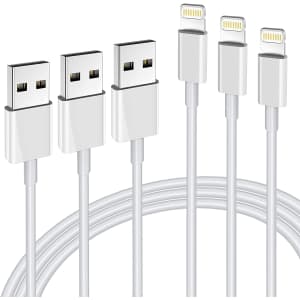 Hi-Mobiler 6-Foot MFi-Certified Lightning Charging Cable 3-Pack for $6 Hi-Mobiler 6-Foot MFi-Certified Lightning Charging Cable 3-Pack for $6