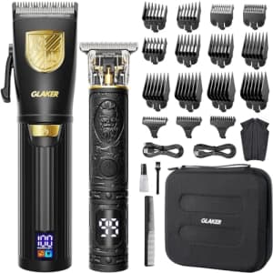 Professional Cordless Hair Clippers and Trimmer Kit for $24 Professional Cordless Hair Clippers and Trimmer Kit for $24