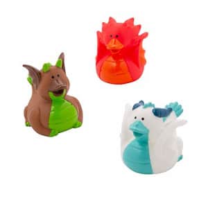 Fun Express Dragon Rubber Duckies (Set of 12) Medieval Party Supplies for $19