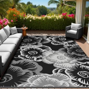 MontVoo 5x8-Foot Outdoor Waterproof Patio Rug for $20 MontVoo 5x8-Foot Outdoor Waterproof Patio Rug for $20