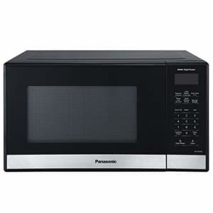 Panasonic NN-SB458S Compact Microwave Oven, 0.9 cft, Black for $96