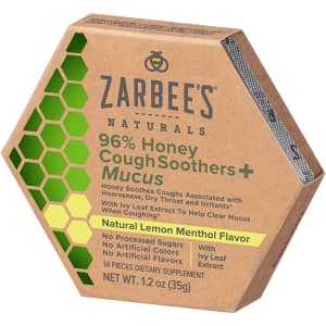 Zarbee's Naturals 96% Honey Cough Soothers + Mucus for $6