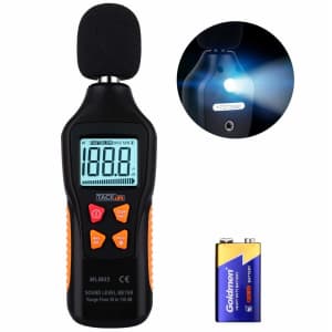 Tacklife Digital Sound Level Meter for $9