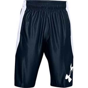 Under Armour Men's Perimeter Basketball Shorts, Academy Blue (408)/White, Large for $26 Under Armour Men's Perimeter Basketball Shorts, Academy Blue (408)/White, Large for $26