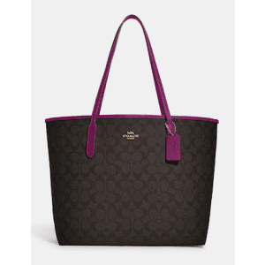 Coach City Tote for $96 in cart
