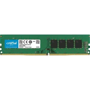 Crucial RAM 16GB DDR4 2666 MHz CL19 Desktop Memory for $38